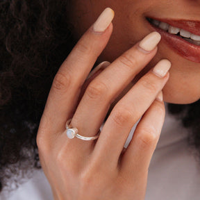 Sterling Silver and Opal Ring