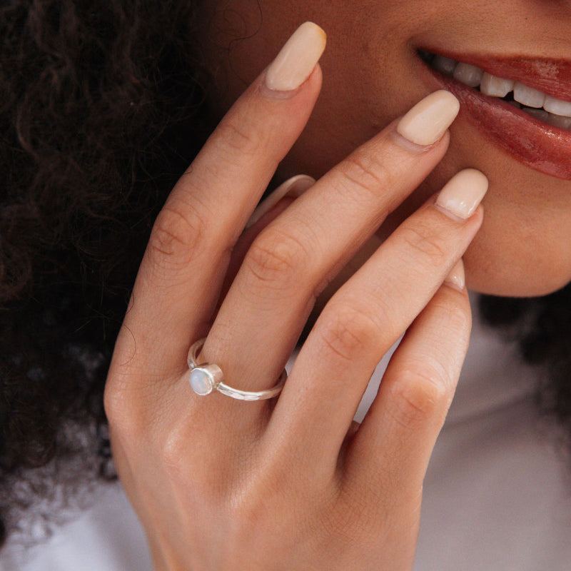 Sterling Silver and Opal Ring