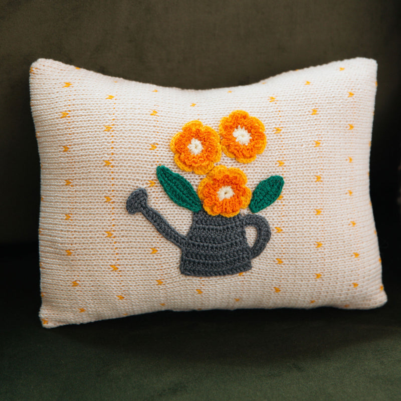 Handmade Daffodil Mini Pillow