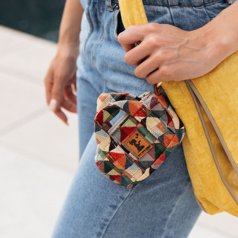 Upcycled Mini Duffle Bag Charm