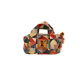 Upcycled Mini Duffle Bag Charm