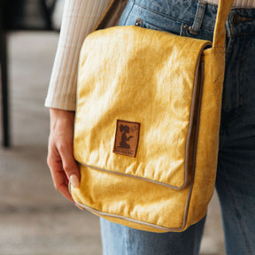 Upcycled Canvas Messenger Bag