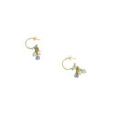 Gemstone Droplets Earrings