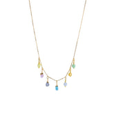 Gemstone Droplets Necklace