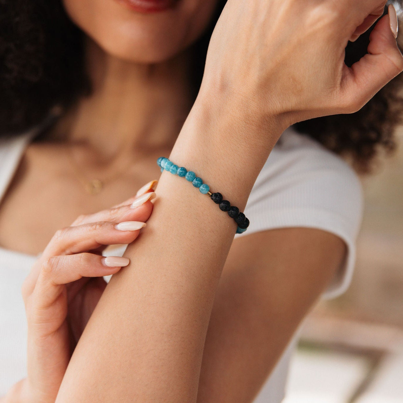 Lava Bead Gemstone Essential Oil Bracelet