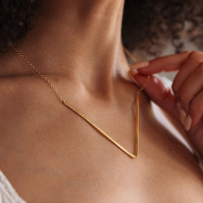 Gold Guitar String Voyage Necklace