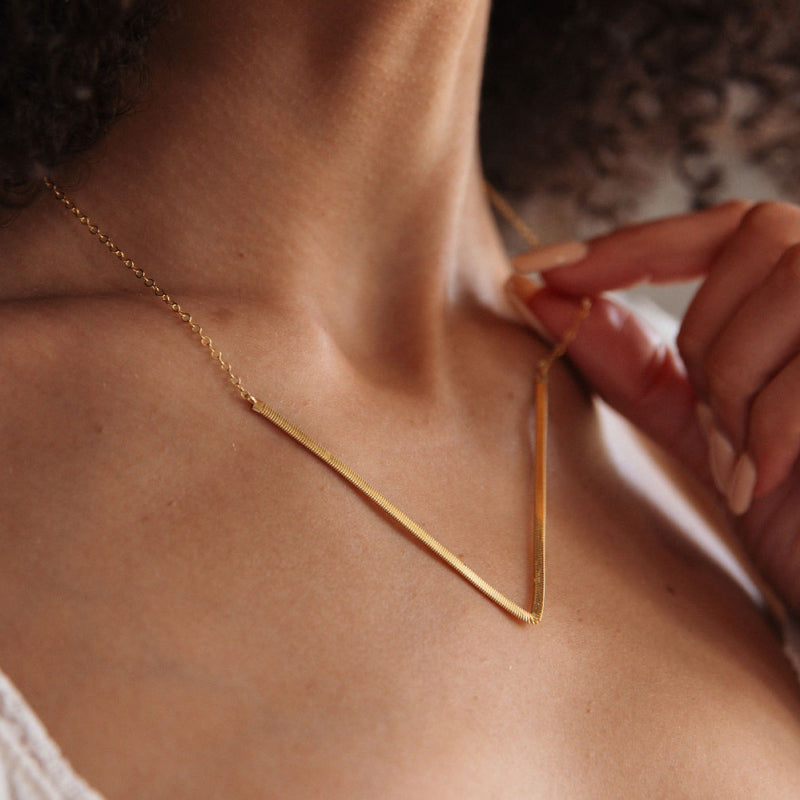 Gold Guitar String Voyage Necklace