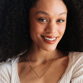 Gold Guitar String Voyage Necklace