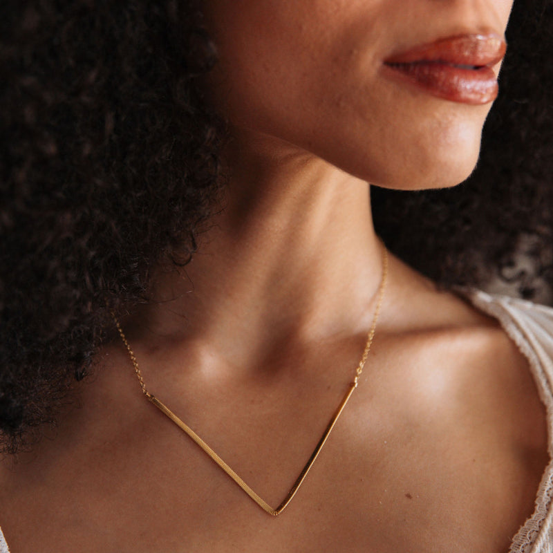 Gold Guitar String Voyage Necklace