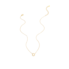 Gold Plated Sunburst Pendant Necklace