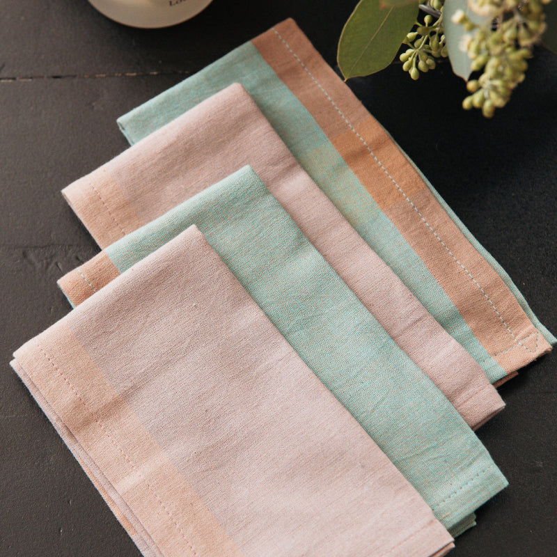 Two-tone Cotton Napkin Set