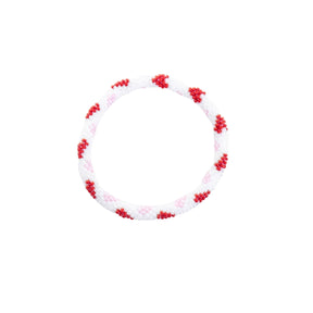 Hand Beaded Multi Heart Bracelet