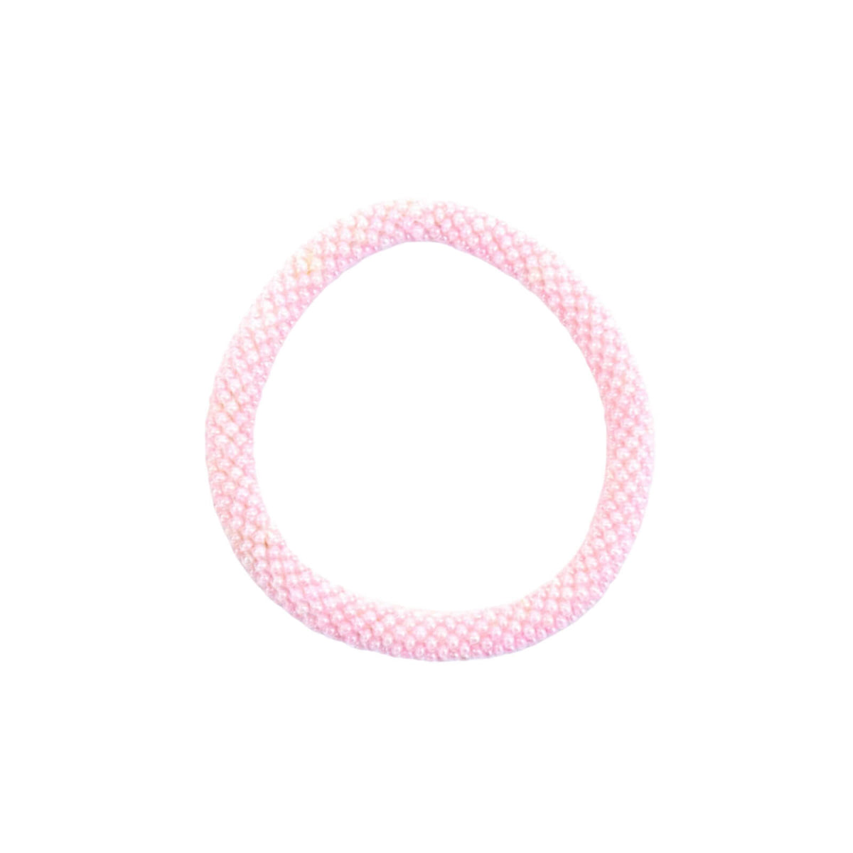 Hand Beaded Pink Bracelet