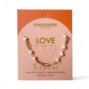 Handmade Paperclip Chain and Pearl Necklace