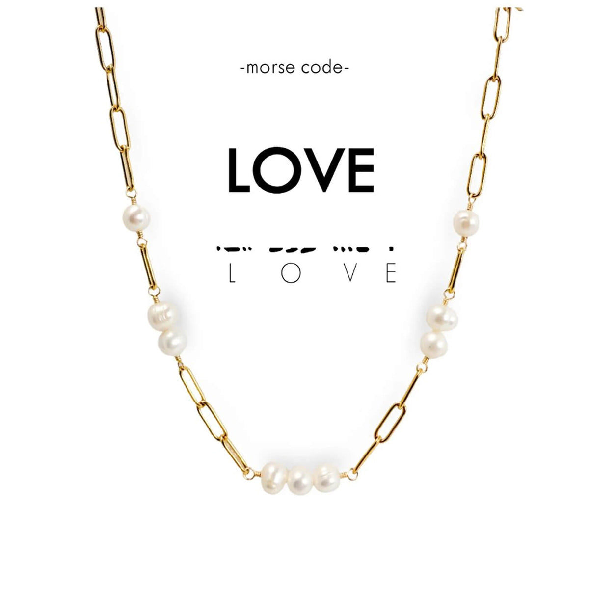 Handmade Paperclip Chain and Pearl Necklace