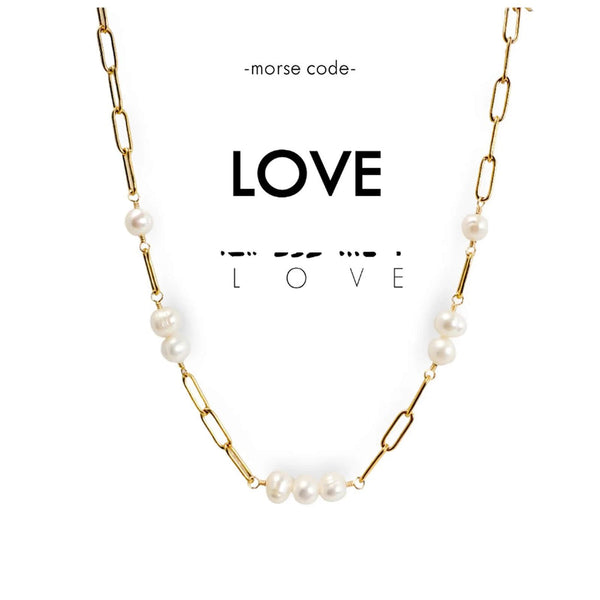 Handmade Paperclip Chain and Pearl Necklace - Thistle Farms
