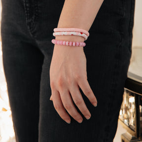 Handmade Rose Quartz Beaded Bracelet