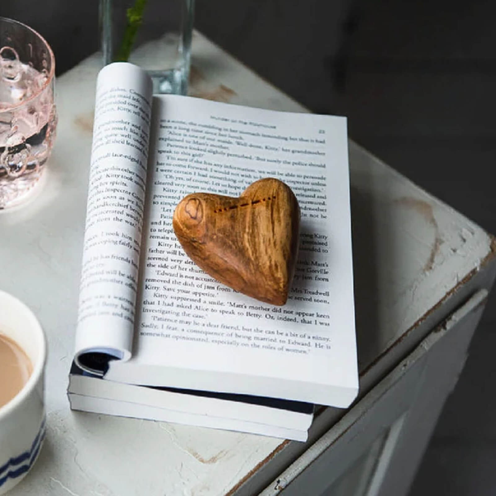 Hand-Carved Olive-Wood Heart