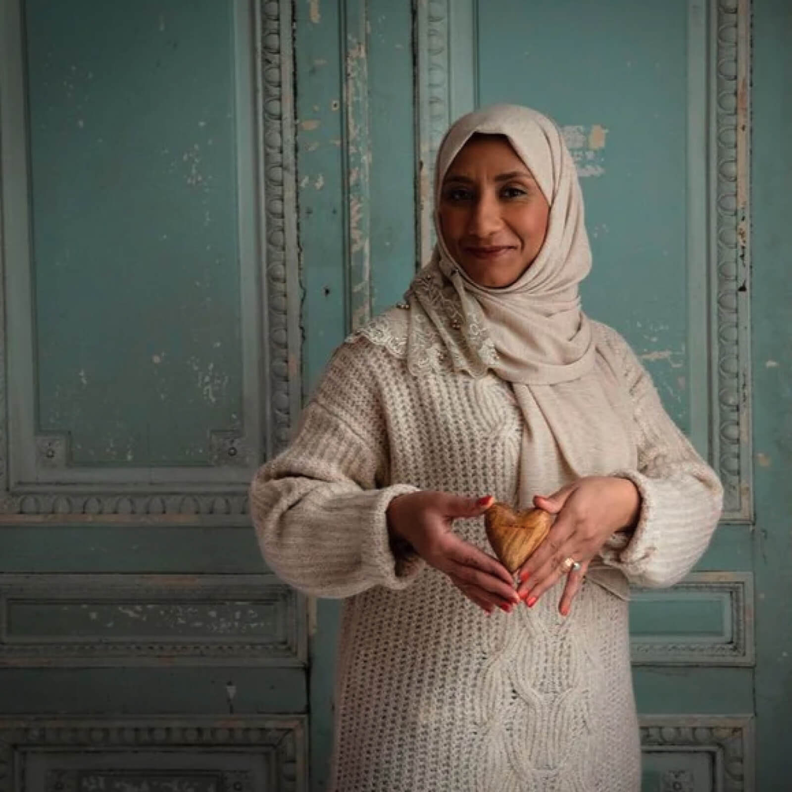 Hand-Carved Olive-Wood Heart