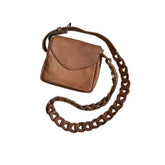 Handcrafted Leather Linked Crossbody Bag