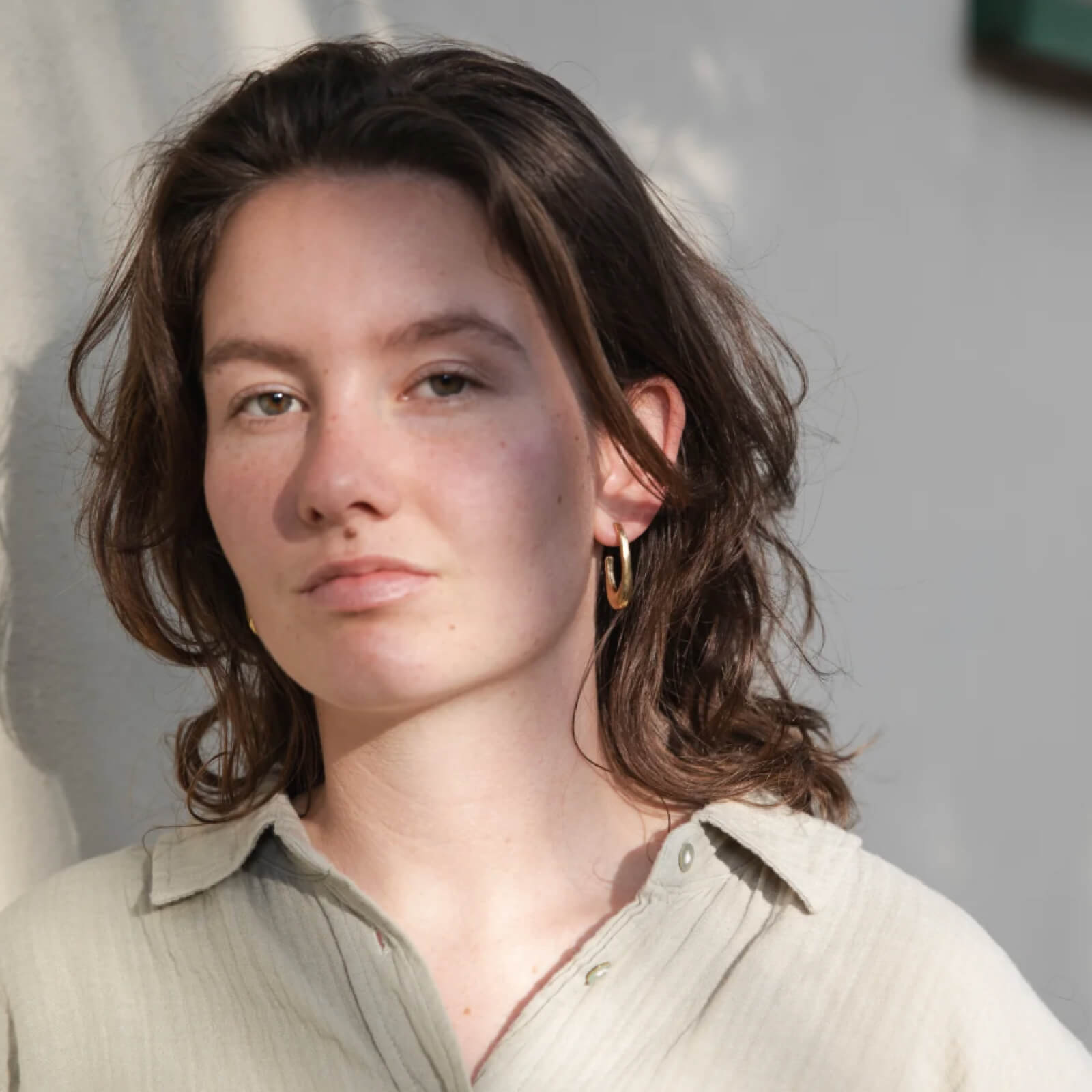 Handcrafted 14k Gold-Coated Brass Aurora Hoop Earrings