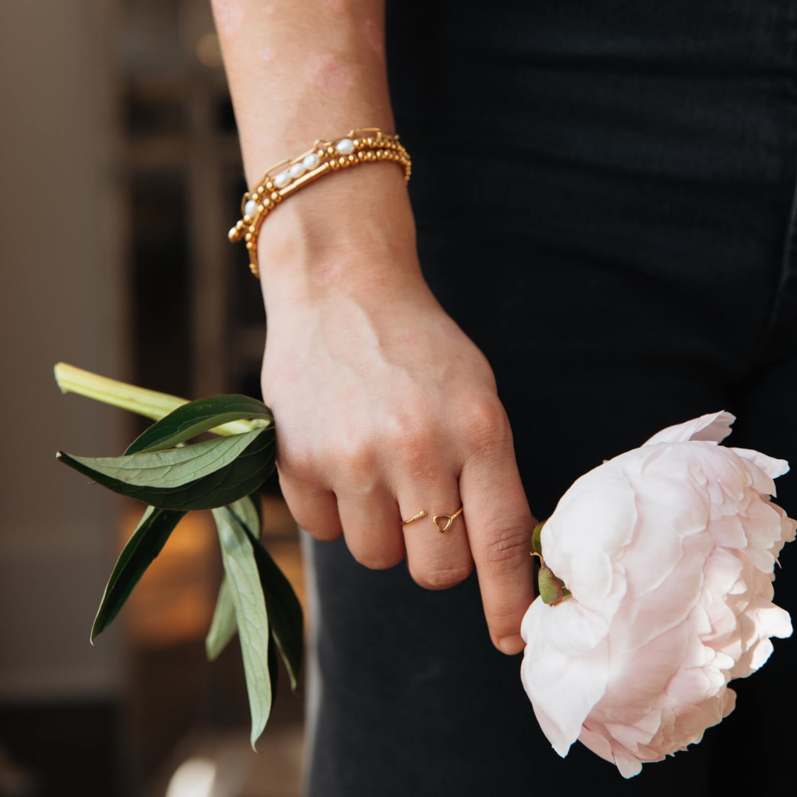 Handmade Morse Code Love Beaded Bracelet