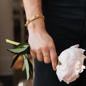 Handmade Morse Code Love Beaded Bracelet