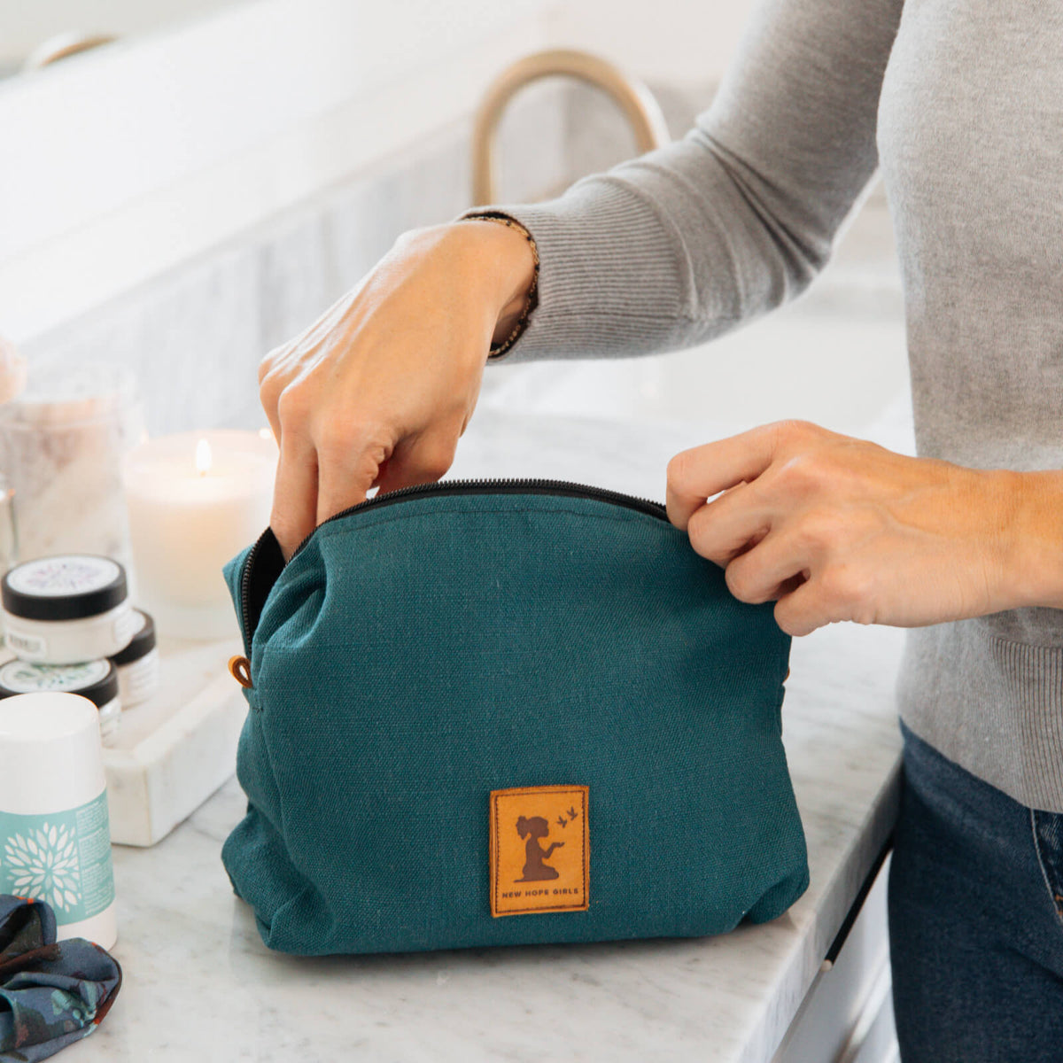 Handmade Dragonfly Cosmetic Pouch