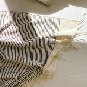 Striped Slub Throw