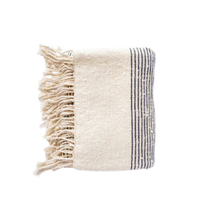 Striped Slub Throw