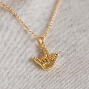 I Love You Pendant Necklace