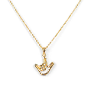 I Love You Pendant Necklace