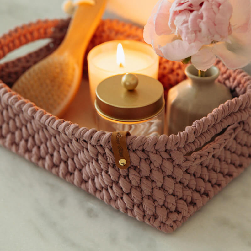 Rectangle Crocheted Basket