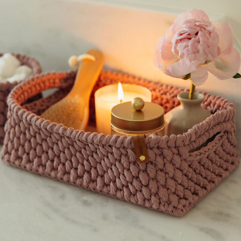 Rectangle Crocheted Basket