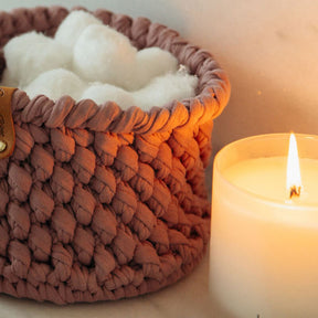 Round Crocheted Basket