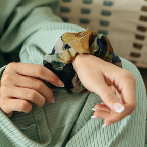 Winter Floral Scrunchie