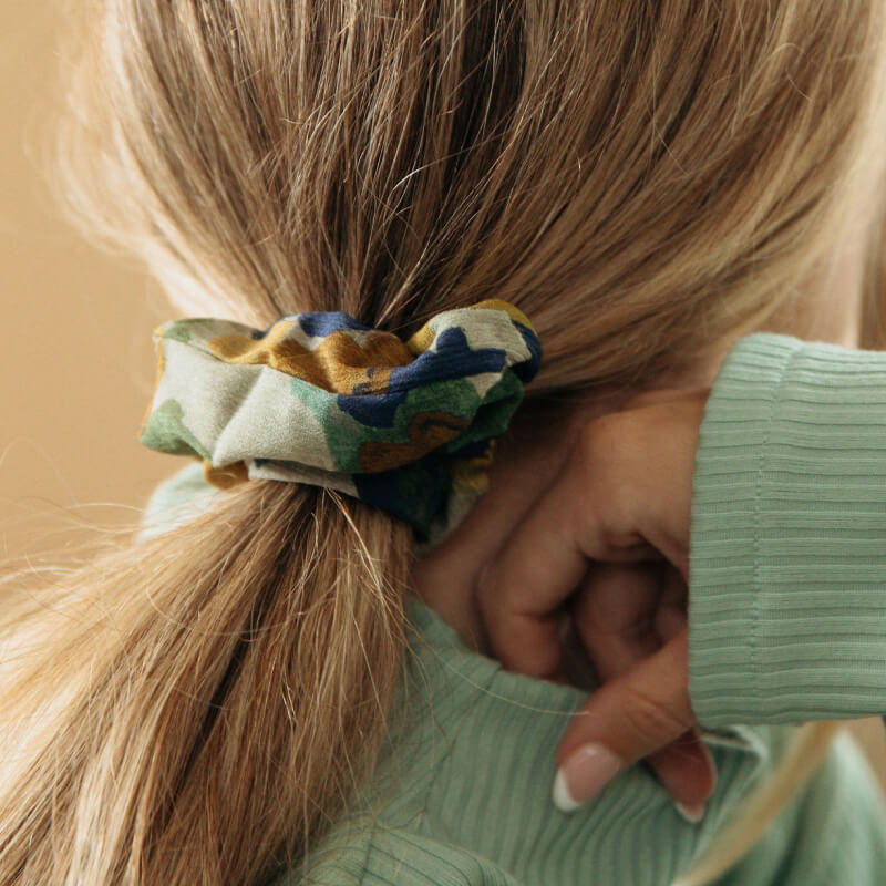 Winter Floral Scrunchie