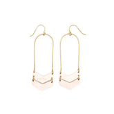 Chevron Ankole Drop Earrings