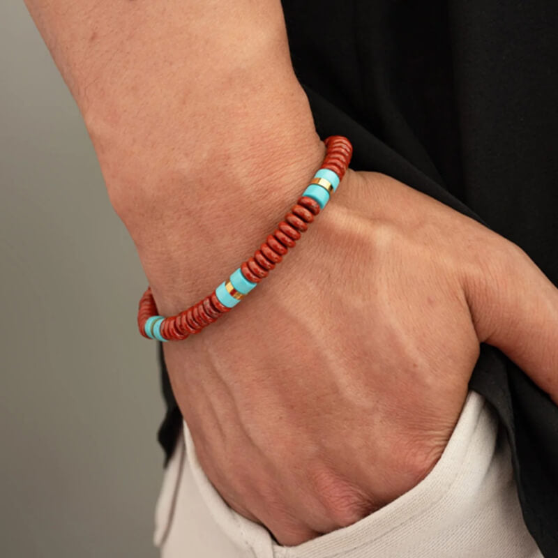 Nomadic Turquoise & Jasper Bracelet