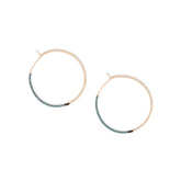 Sky Blue Mala Hoops