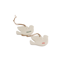 Ceramic Ornaments Set of Two