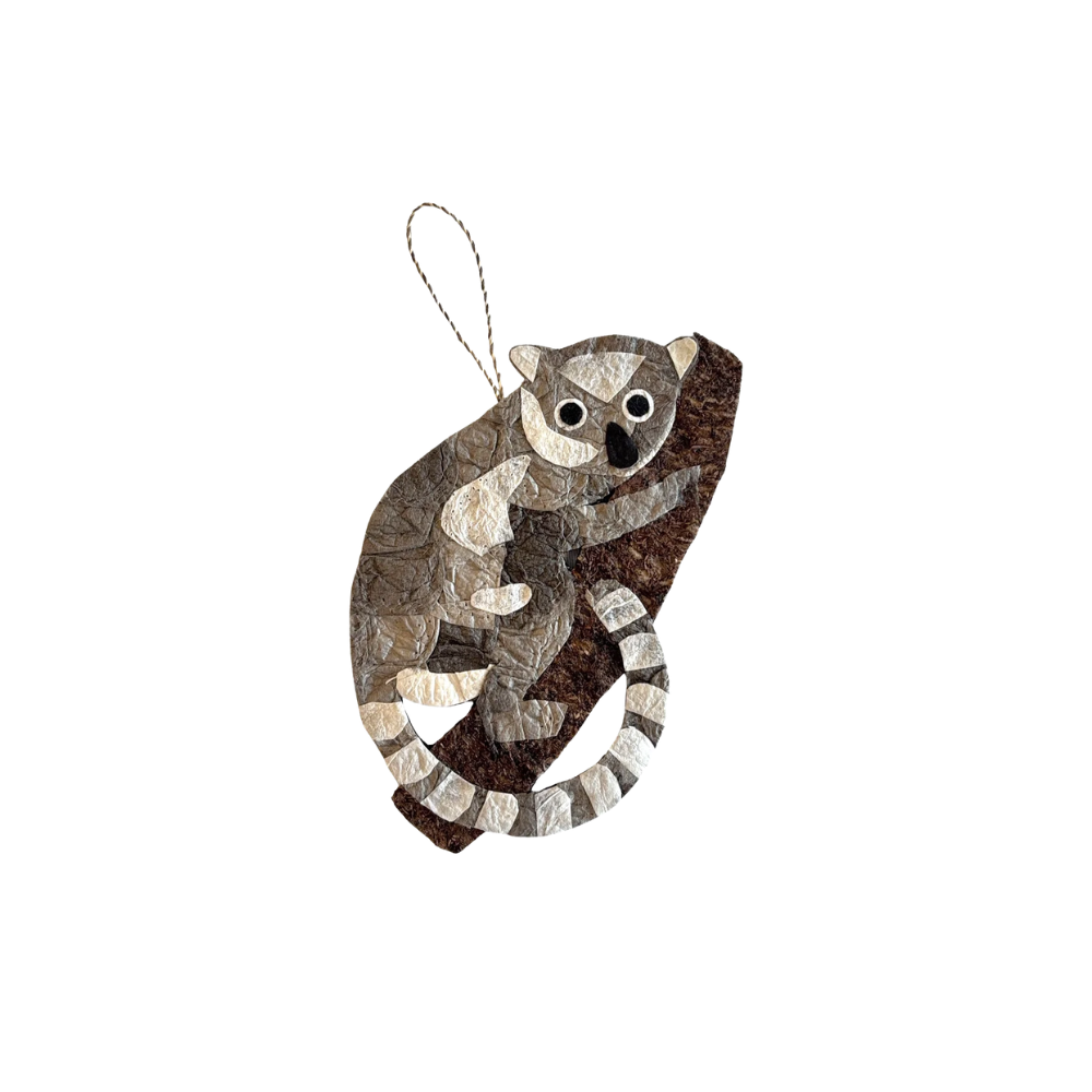 Lemur Silk Ornament