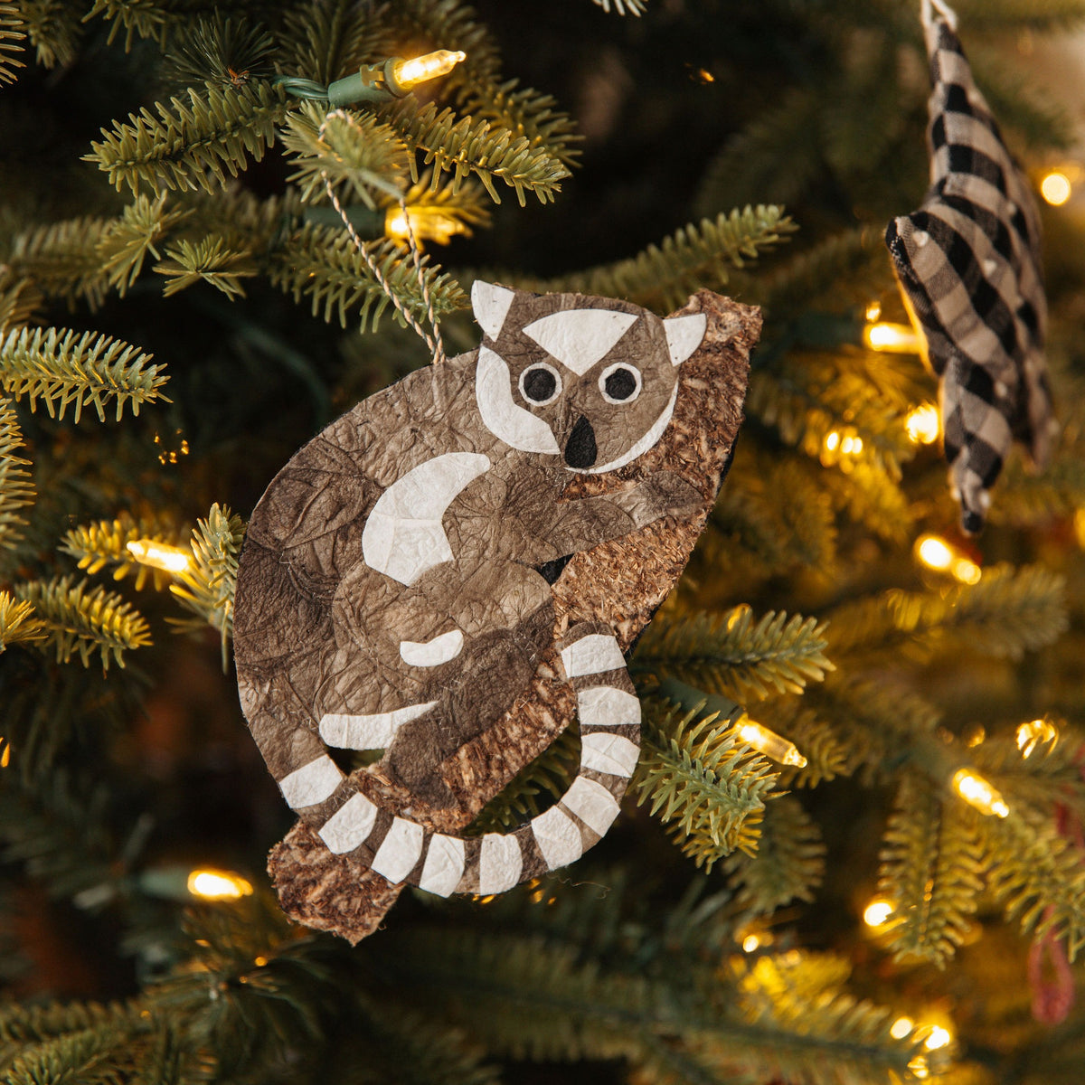 Lemur Silk Ornament