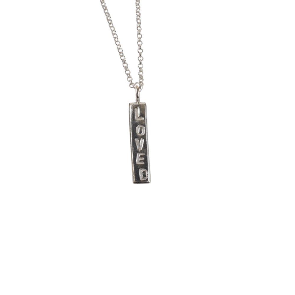 Sterling Loved Pendant Necklace