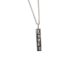 Sterling Loved Pendant Necklace