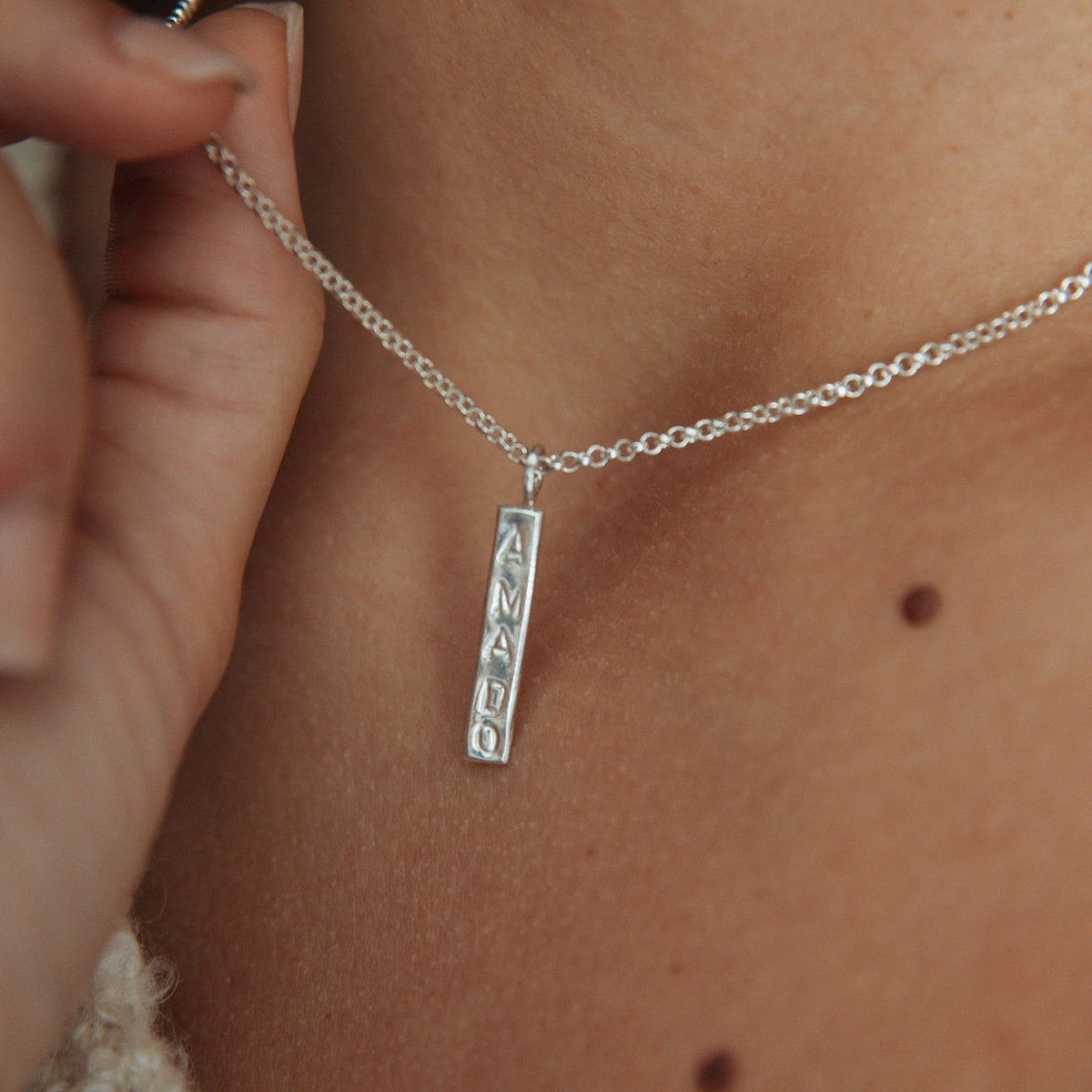 Sterling Loved Pendant Necklace