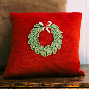 Green Wreath Pillow