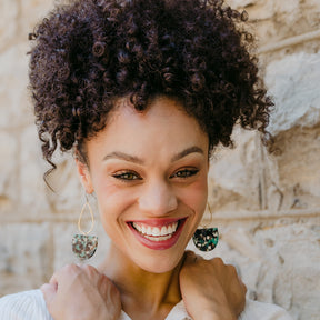 Green Trees Earrings