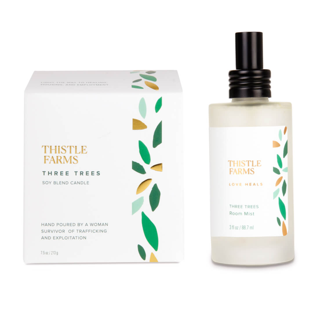 Three Trees Candle + Room Mist Bundle