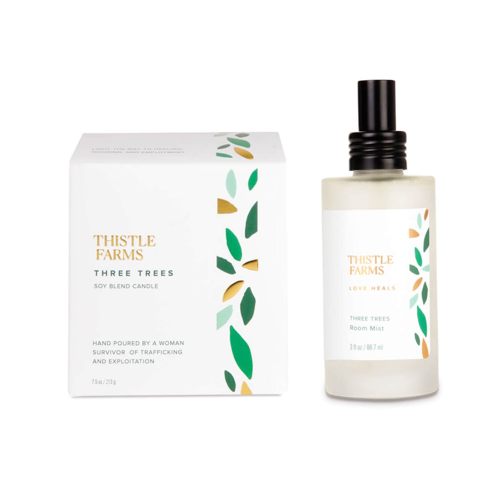 Three Trees Candle + Room Mist Bundle
